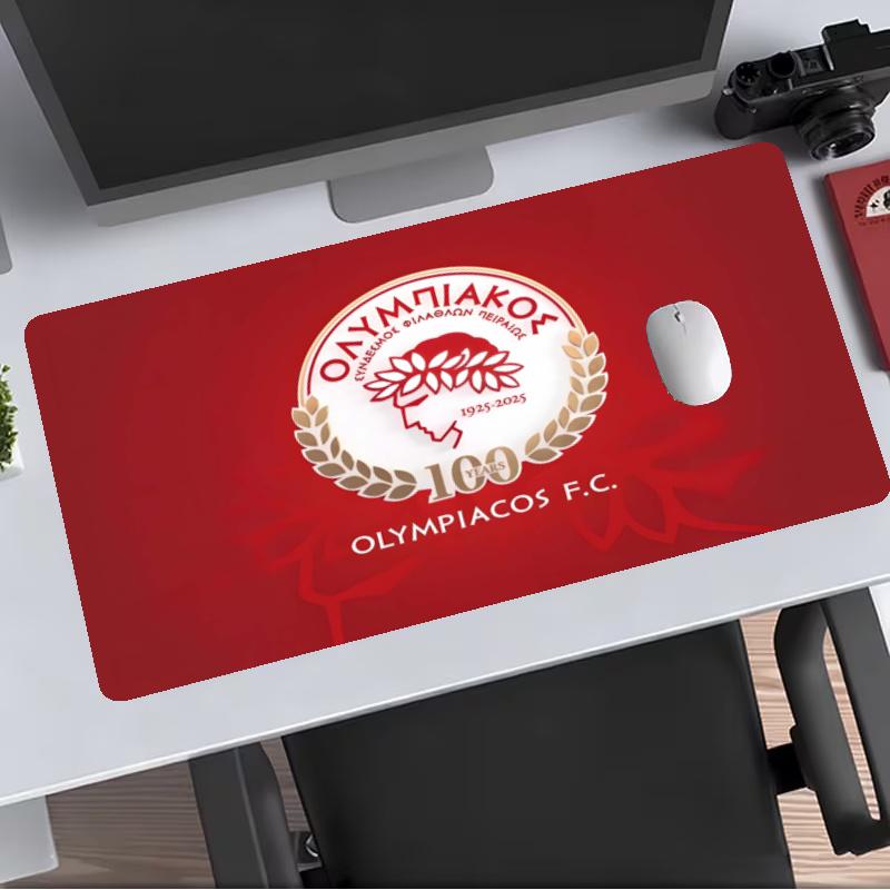Olympiacos CFP Extended Gaming Mouse Pad with Stitched Edges NonSlip Rubber Base Waterproof Desk Mat for Computer Laptop Office Gaming