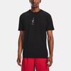 Under Armour Curry Casual Round Neck Cotton Short Sleeve T-Shirt Men Tops Black 1362819-001
