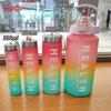 Space Cup 4piece Set With Gradient Plastic Material And Portable Design For Sports
