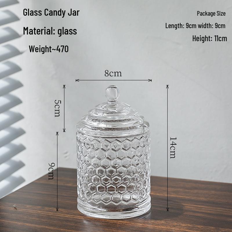 Vaso Contenitore Moderno in Vetro Trasparente: Ideale per Caramelle, Decorazioni per la Casa e Ristoranti, Matrimoni e Composizioni Romantiche