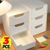 Mini Desktop Storage Boxes With 3 Drawers Multipurpose Saving Space Cosmetic Containers Box Home Bedroom Living Room Organizers