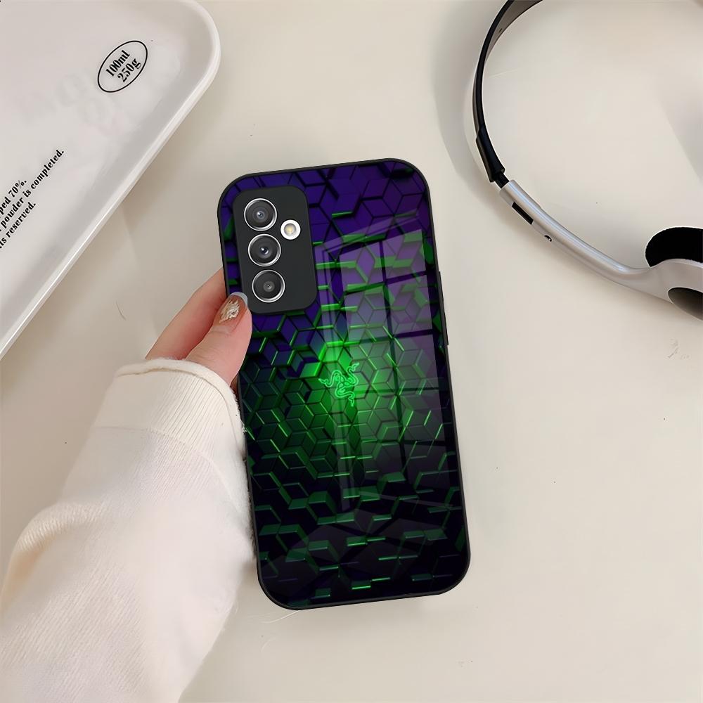 R-Razer Handyhülle Glas Für Samsung S24 S26 S23 S20 S25 S21 S22 Ultra Fe Plus A05 A06 A16 A26 A36 A56 Hülle