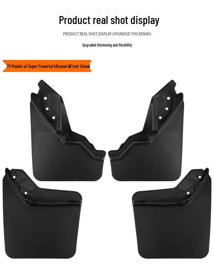Toyota Tundra & 4Runner 2025 Soft Rubber Mud Flaps for Car Tires - Leather Exterior Cross-border Modification