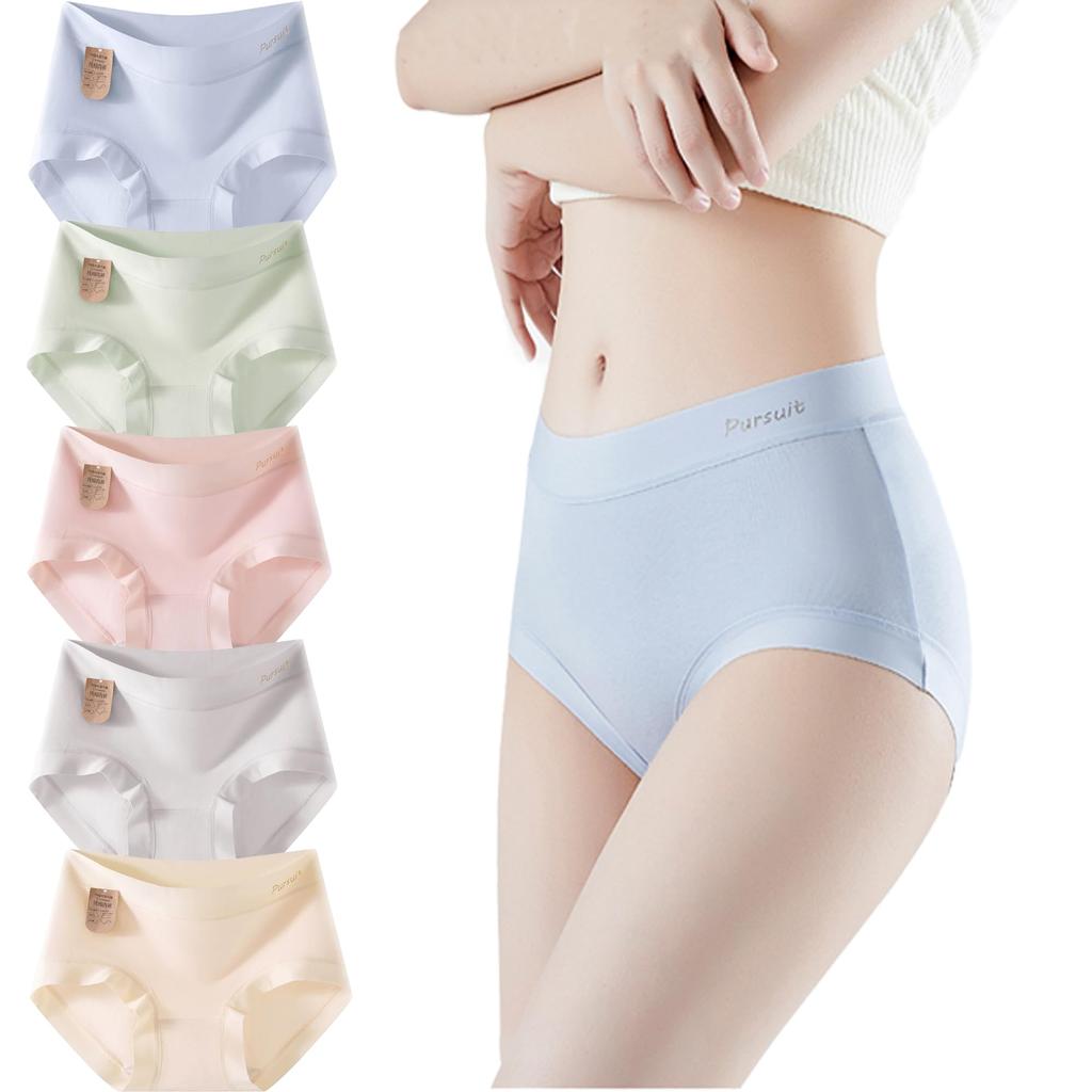 Stretch Fully Shapes the and Less Type [LMBM] 5-Pack Women's Panties, Cotton, Sweat-Wicking, Breathable, Antibacterial, Covering, Butt, Comfortable,