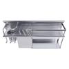 Wall Mounted Spice Rack Grey Aluminium Alloy Utensil Spice Storage Rack for Kitchen