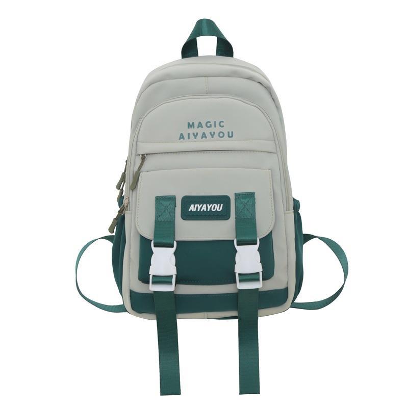 

Студентський рюкзак. Шкільний рюкзак для молодших старших класів. Рюкзак для комп’ютера великої місткості зелений