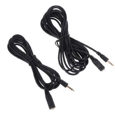 3-poliges Stecker auf Buchse Verlängerungskabel AUX-Leitung für Headset-Mikrofone mit 2,5-mm-Anschluss