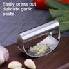 Leicht zu reinigender Knoblauchpresse aus Edelstahl, tragbares, effizientes Hackwerkzeug für gesundes Kochen zu Hause