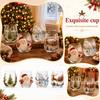 3D-Weihnachtstasse mit festlichem Feiertagsdesign für heiße und kalte Getränke