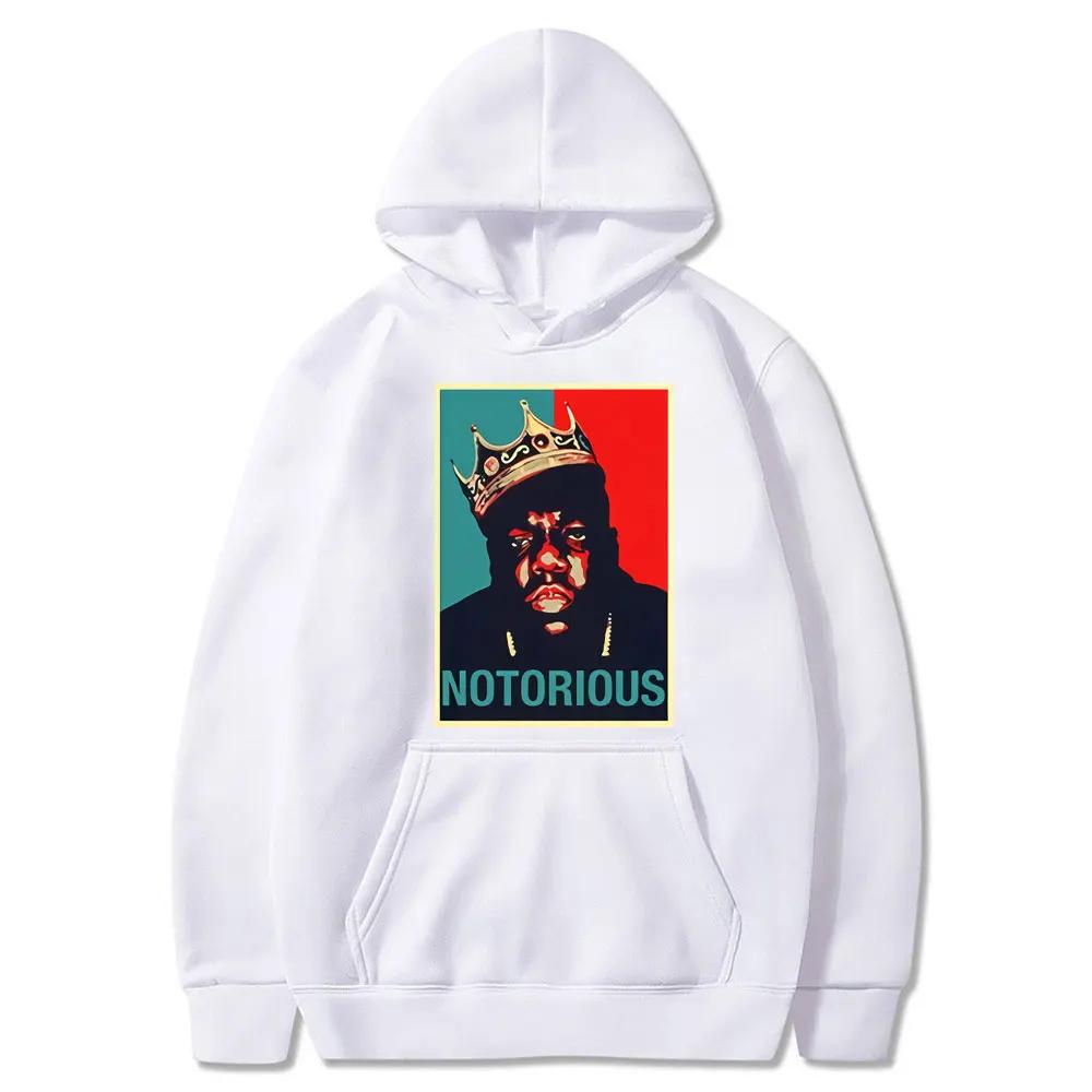 R.I.P Notorious Big Print Hoodies Herren Schwarzer Hoody Sweatshirt Hiphop Rock Biggie Smalls Notorious B.I.G. Kapuzenpullover Harajuku männlich