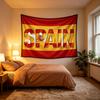 Spanische Flagge Wandteppich Spanische Nationalfahne Wandbehang Für Sportfan Schlafzimmer Wohnzimmer Dekoration