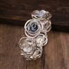 Enamel hollow rose elastic bracelet with high-end feel, ladies' Valentine's Day rose bracelet