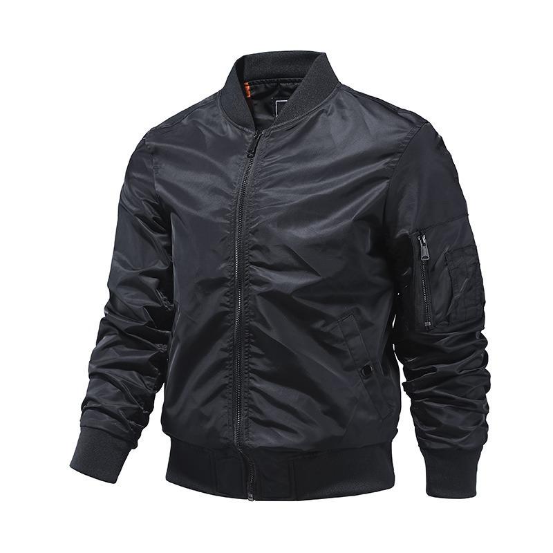 Giacca Bomber Monocolore Uomo Moda Aviatore Giacca da Baseball In Capispalla Giacche Primavera Autunno per Uomo