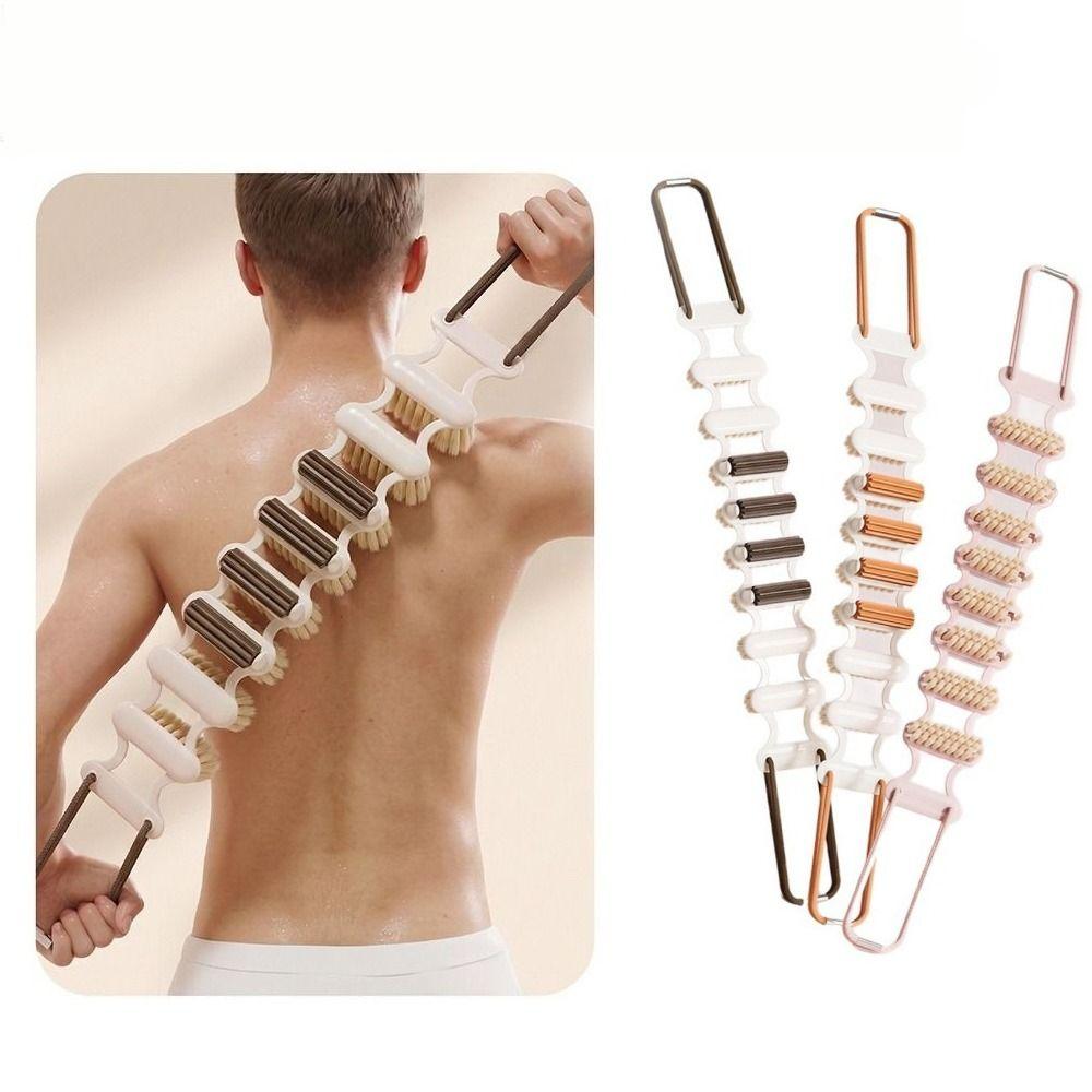 massage roller Back Scrubber Massager 2-in-1 Back Shower Strap Rubbing Back Strip Home Use