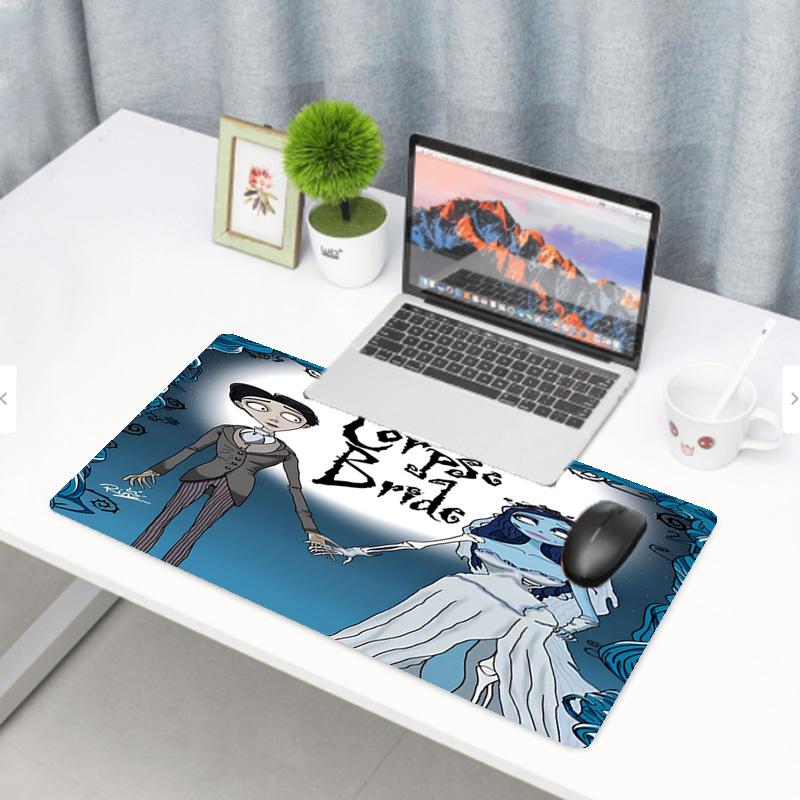 Corpse Bride Print Mouse Pad, Anti‑Slip Desktop keyboard Mat, for PC Laptop Gaming Working Daily Use, Cool Festival Surprise Gift