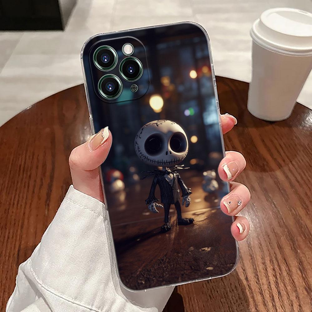 

Phone Case For iPhone 17 Pro Max 17E 11 12 13 14 15 16 Pro Max Plus 17 Air 16E 7 Soft Cover Cute Baby Jack Skellington Halloween iPhone 7