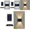 Solar Wall Lamp Outdoor Decor Led Light With Adjustable Brightness For Garden Pathway