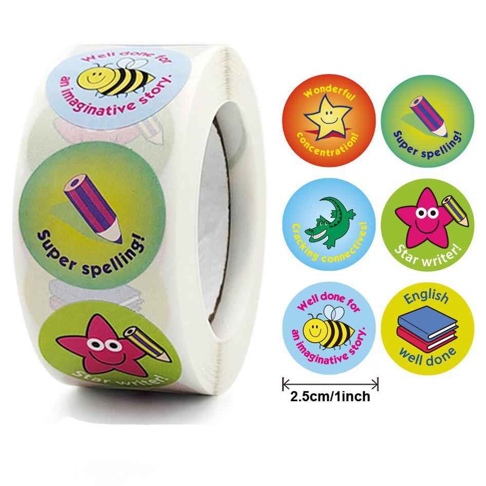 100-500Pcs 1Inch High-Quality Round High-Quality Cartoon Play sets Mechanical machine High-Quality Stickers High-Quality For Youngsters High-Quality