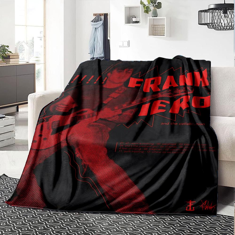 1pc dragon guitarThemed Blanket Soft Flannel All Season Cozy Throw with Bold Graphic Print, Travel, or Holiday Gift for Family & Friends