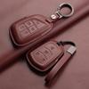 Leather Car Key Case Cover For Cadillac CT4 CT5 ATS CT6 CTS DTS XT5 Escalade ESV SRX STS XTS  XT4 28T ELR  Car Key Accessoires