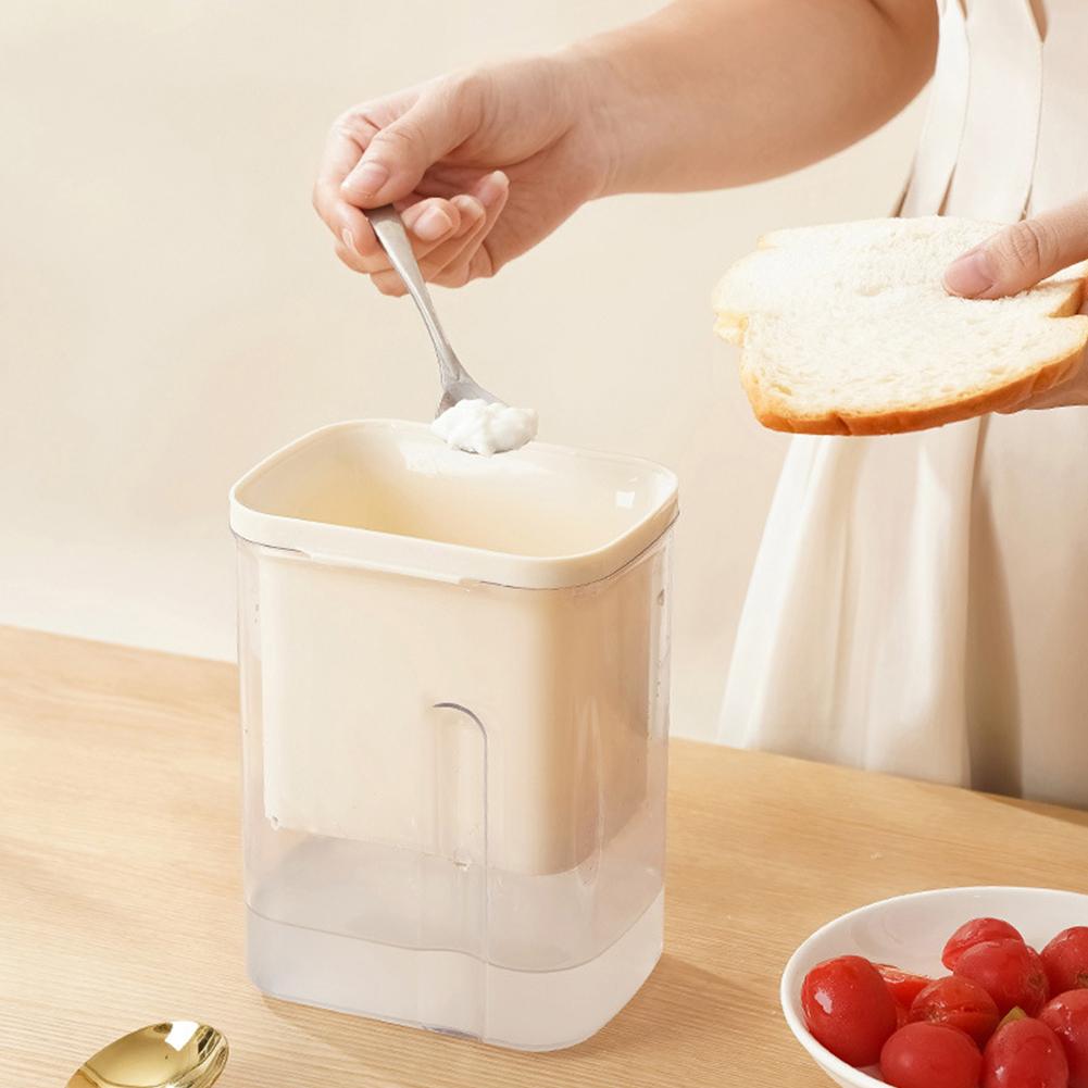 Yogurt Filter Homemade Greek Yogurt Maker with Lid Cheese Moisture Separator Stainless Steel Strainer Mesh Whey Separation Tool