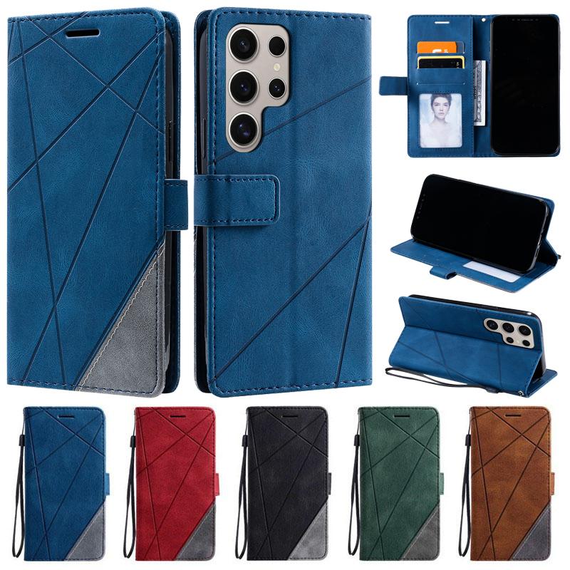 Flip Wallet Lederhülle für Funda Samsung Galaxy S26 S25 S24 S23 Ultra Plus S25 FE S23 S24FE Handyhülle S 26 Ultra Hülle