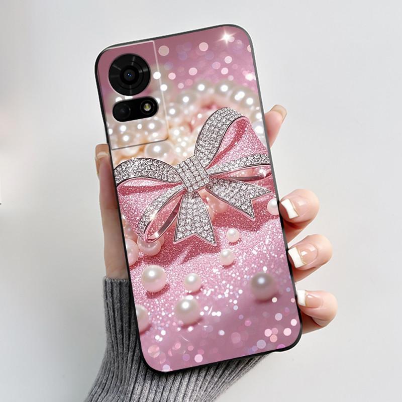 Cute Case For TCL K23 / TCL K24 Funda TCL 50 LE T510SPP Capa Printing Shell Protective Cover Soft Silicone Cartoon Black Casing