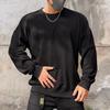 Men's Korean Style Autumn Sweatshirt - Youth Round Neck, Plus Size Casual Jacket