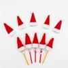 High-Quality Mini Christmas Lollipop Hat - Non-Woven Christmas Decorations (4*7cm)