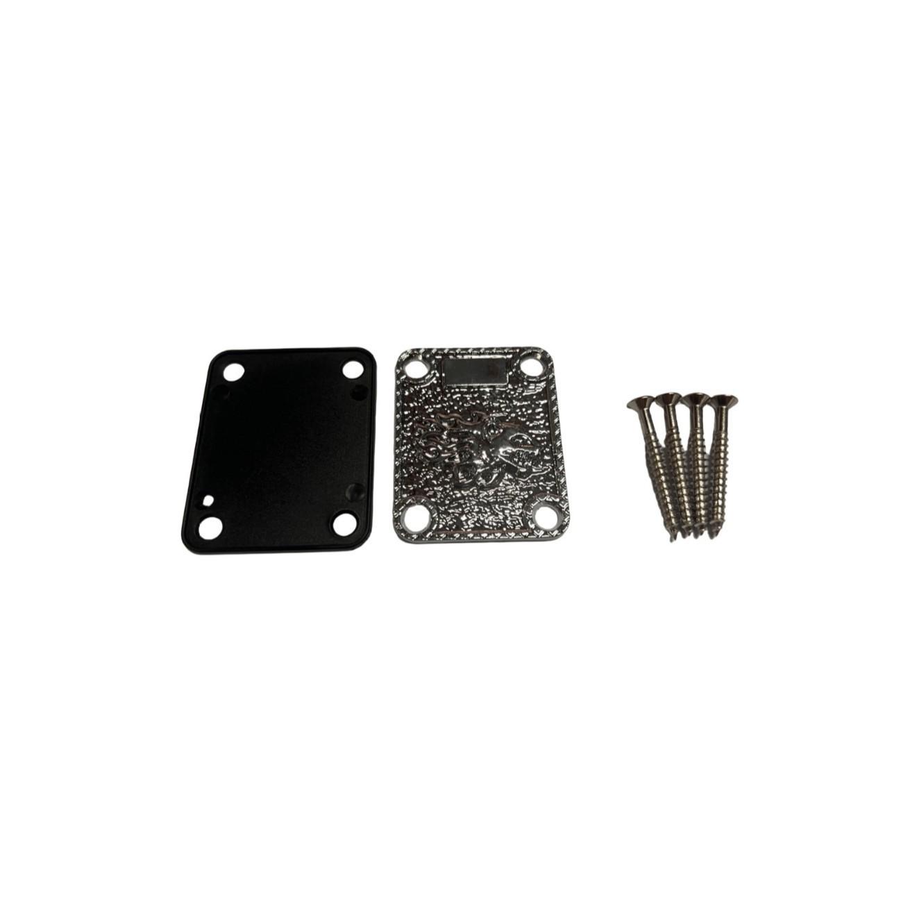 Electric Guitar Reinforcement Plate - ST Strengthening Connect Plate for Neck-Body Connection, New Model Leopard