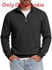 Polyester Pullover mit langen Ärmeln, Rundhalsausschnitt und Reißverschluss für legere Herrenmode