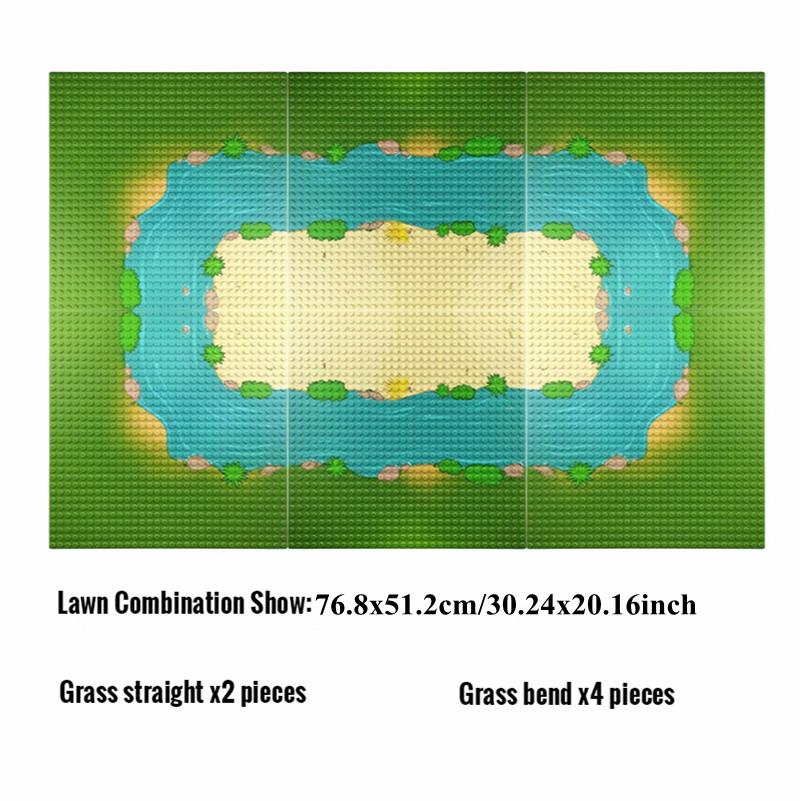1pc Traditional Grassland Base Plate - 32x32 Dots Construction Block Base Plates Assembled Construction Playthings Learning Toy ideal for Children