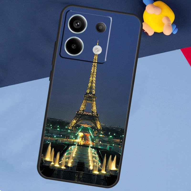 Eiffel Tower Paris Case For Xiaomi Redmi Note 13 12 11 10 9 8 Pro 12S 11S 10S 9S 10A 9C 10C 12C 13C Back Cover