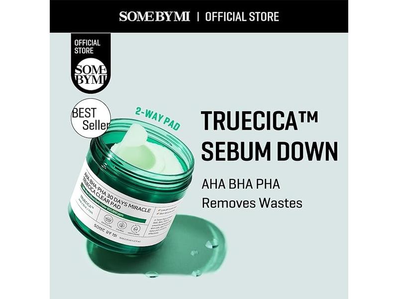 SOME BY MI - AHA, BHA, PHA Tampon transparent Miracle Truecica 30 jours