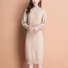 Thickened Sweater Women's Autumn and Winter Knitted Sweater Skirt Loose Large Size Dress Warm Twist Bottoming Shirt