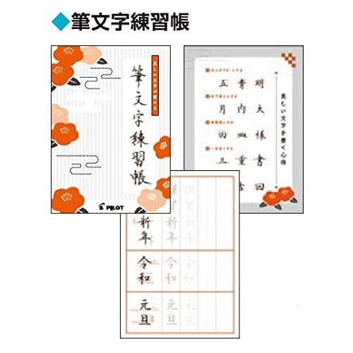 Pilot PILOT Fude Leave Black, 1 Each of Fine and Extra-fine Brush Writing Exercise Book Included PSFM-40NB