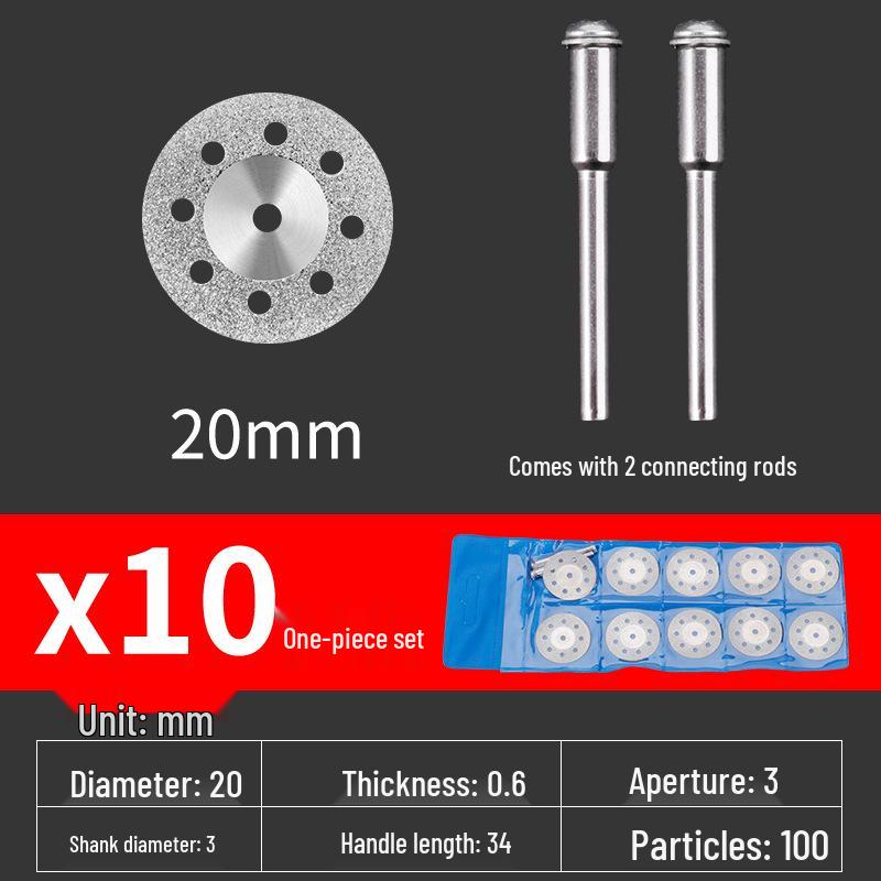 Diamond Blade for Jade, Ceramic, and Glass Cutting - Toothless Saw for Grout Cleaning and Gap Filling with Electric Grinder