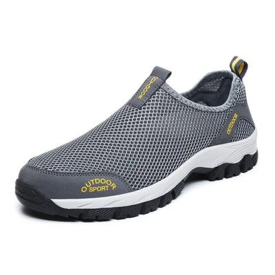 New Men's Summer Comfortable Casual Shoes Breathable Air Mesh Flat Sneakers Size 39-49