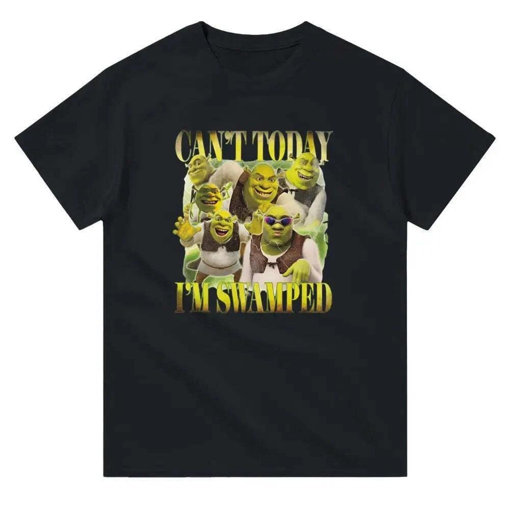 Can t Today I m Swamped Shrek Shirt S