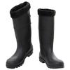 VidaXL Black Rain Boots Size 38-46 PVC