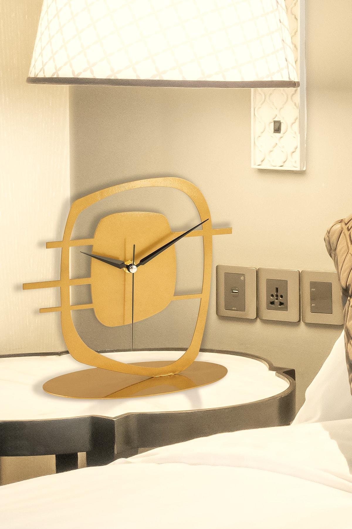 

Muyika Maceire Золотые старинные металлические декоративные настольные часы 24x22см Mms-m