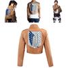 Attack on Titan Aufklärungstrupp Cosplay Mantel Jacke für Eren Jäger Fans**