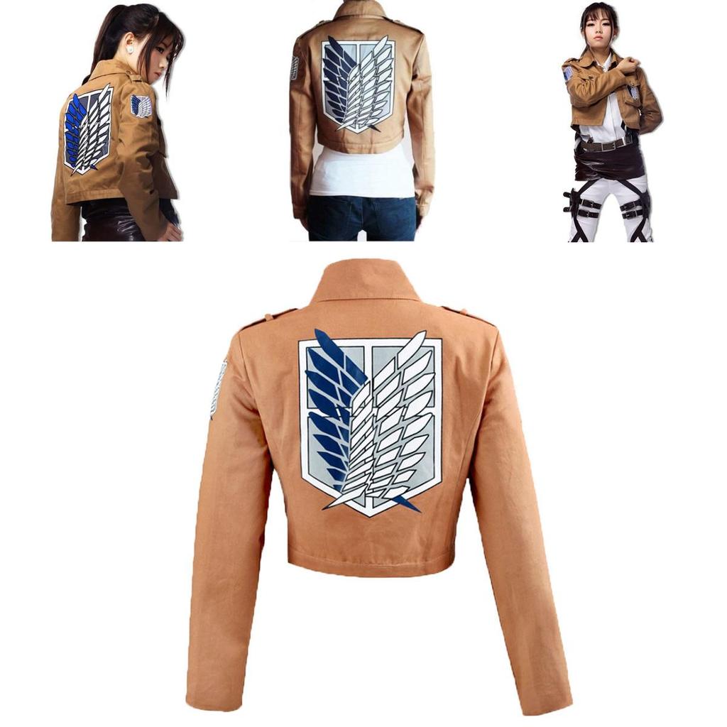 Attack on Titan Aufklärungstrupp Cosplay Mantel Jacke für Eren Jäger Fans**