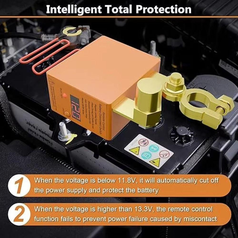LED Display Remote Control Battery Disconnect Switch Car Battery Turn Off Switch  Auto Car