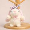Plush Rabbit Keychain With Ribbon For Girls And Women Gift Accessory