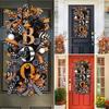 Halloween Wreath Garland Door Hanging Decoration BOO Doorplate Pumpkin Pendant Home Party Supplies for Porch Yard