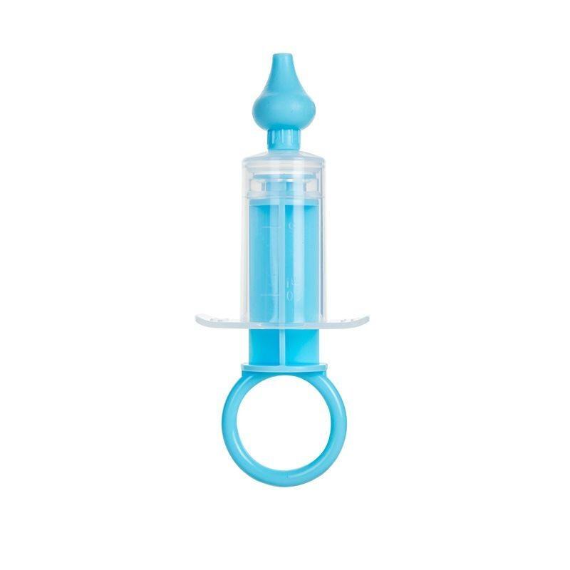 

Детский назальный аспиратор Профессиональный шприц Назальный ирригатор Младенческий очиститель носа Устройство для промывания Многоразовый силиконовый наконечник для носового отсоса синий