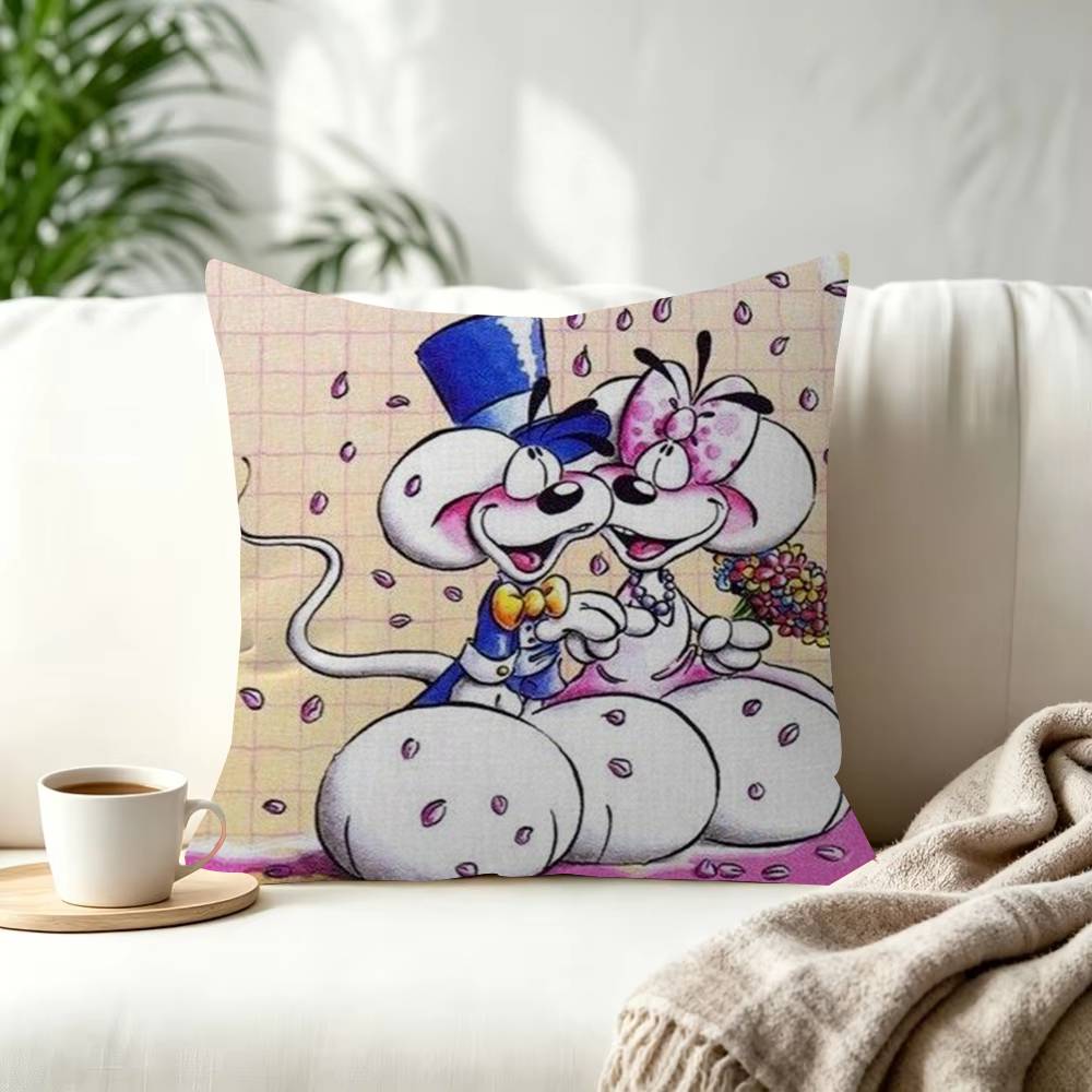 Character Diddl Cute Decorative Pillowcase Square Pillowcase Home Office Decorative Cushion Cover