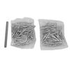 100pcs Double  Skirting Thread Seamless Nail Secure Fixation Metal Double Ended Baseboard Nails