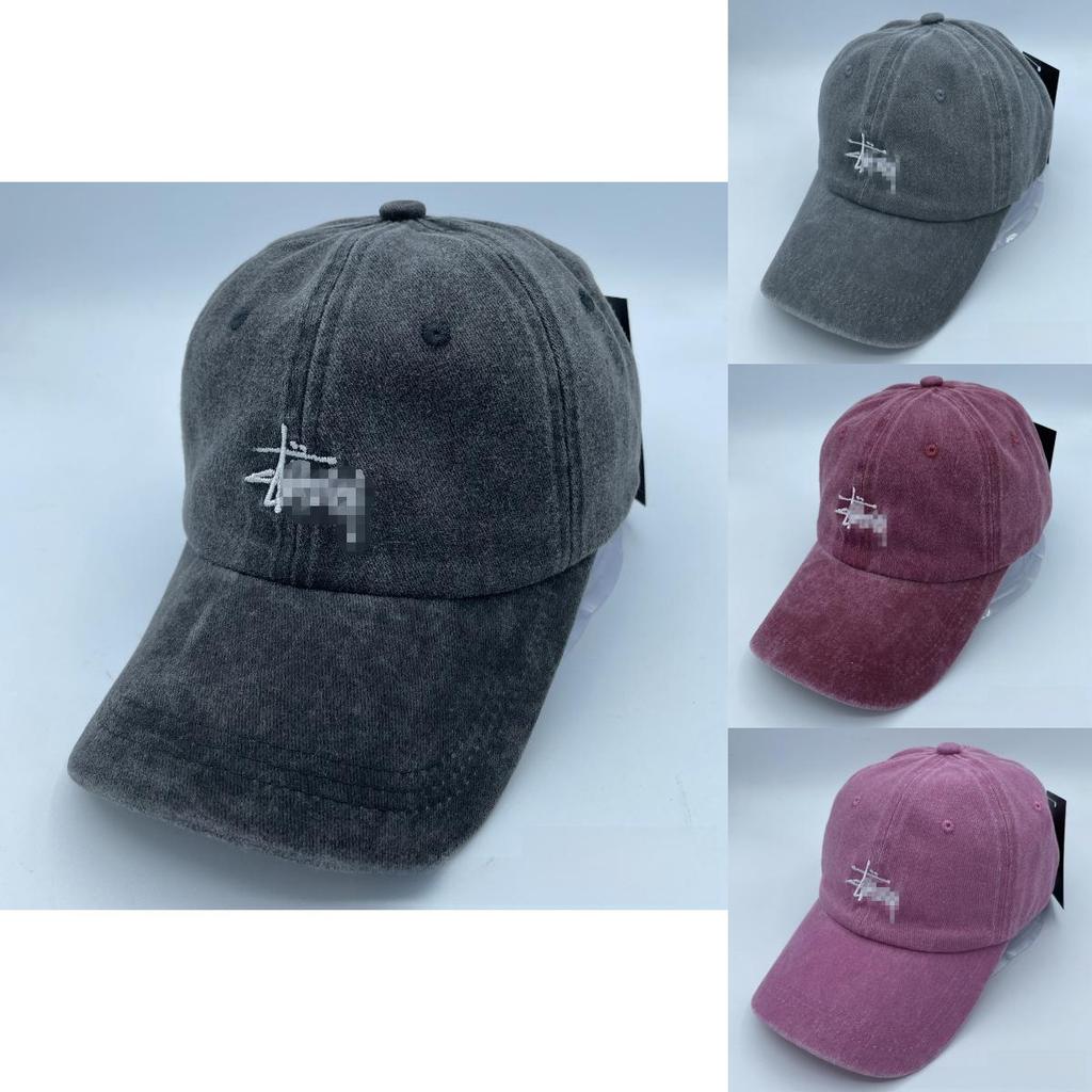 Summer Cotton Baseball Cap With Letter Embroidery For Casual Sun Protection